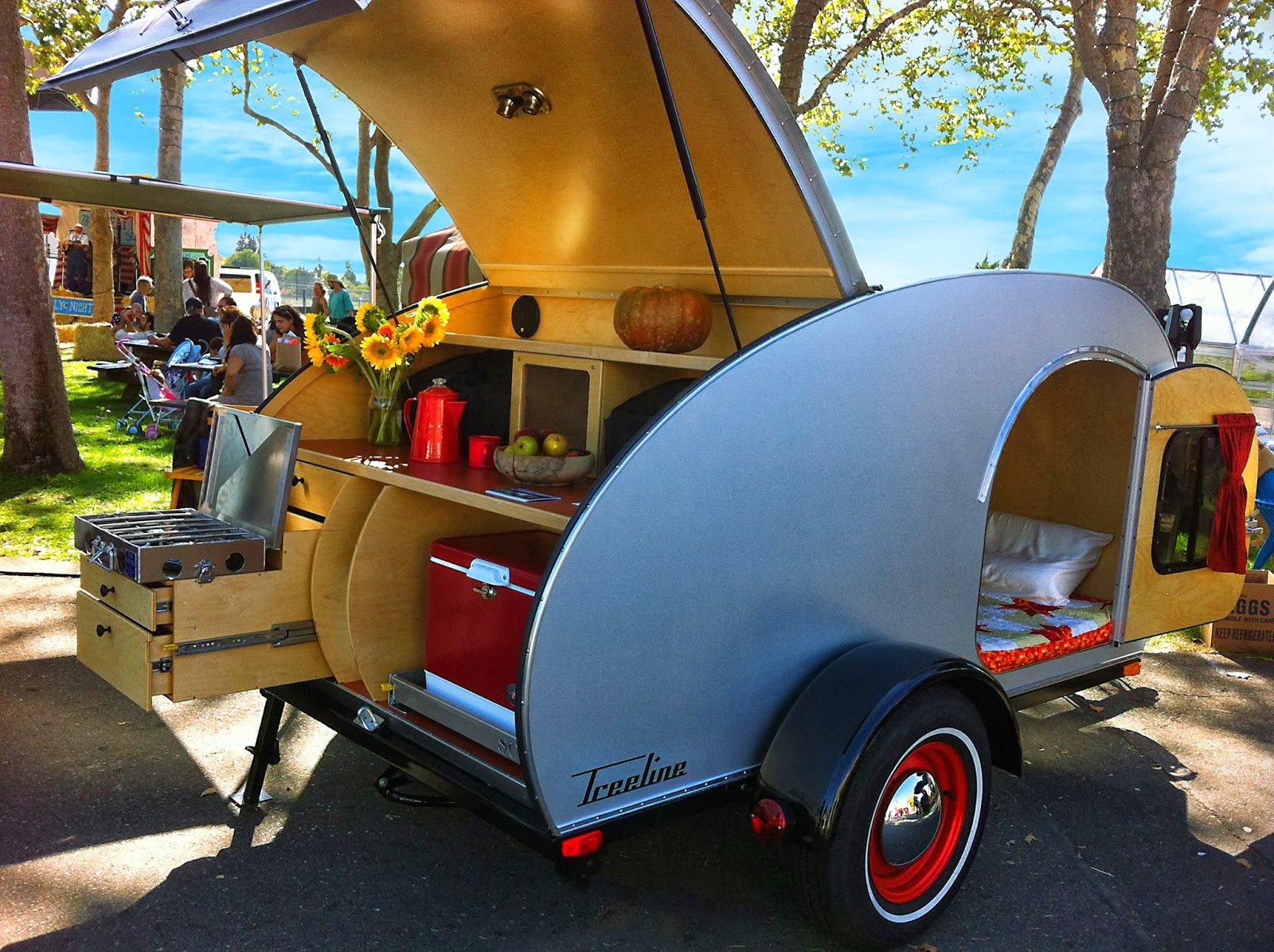 Tiny Yellow Teardrop Featured Teardrop Trailer Treeline Teardrops