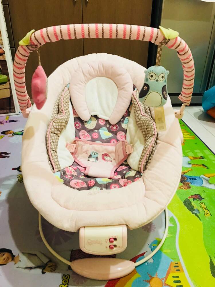 Mybundletoys2 Bright Starts Comfort N Harmony Pink Bouncer