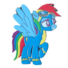 My Little Pony Rainbow Dash Pin Enterplay Item