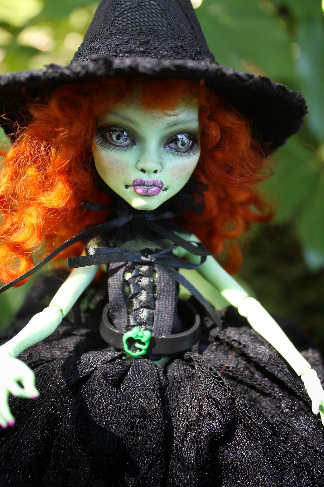 Anne Marie Gibbons Monster High Repaints & Customs: Abby Cadabby witch