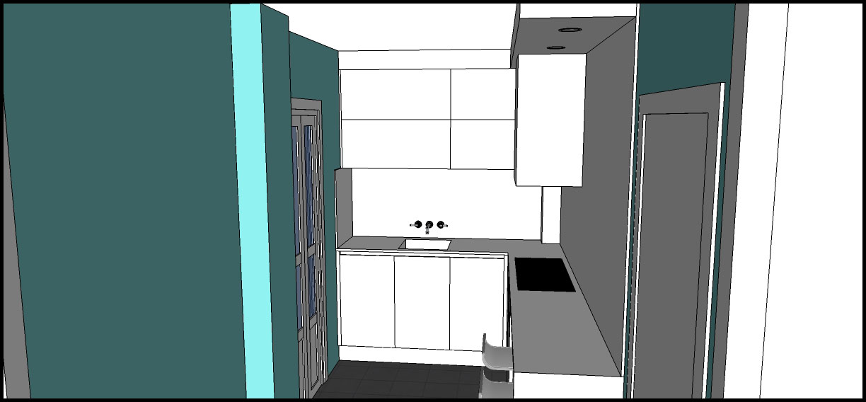 Los hogares que habitamos: Proyecto: "Cocina Laura. Solución con