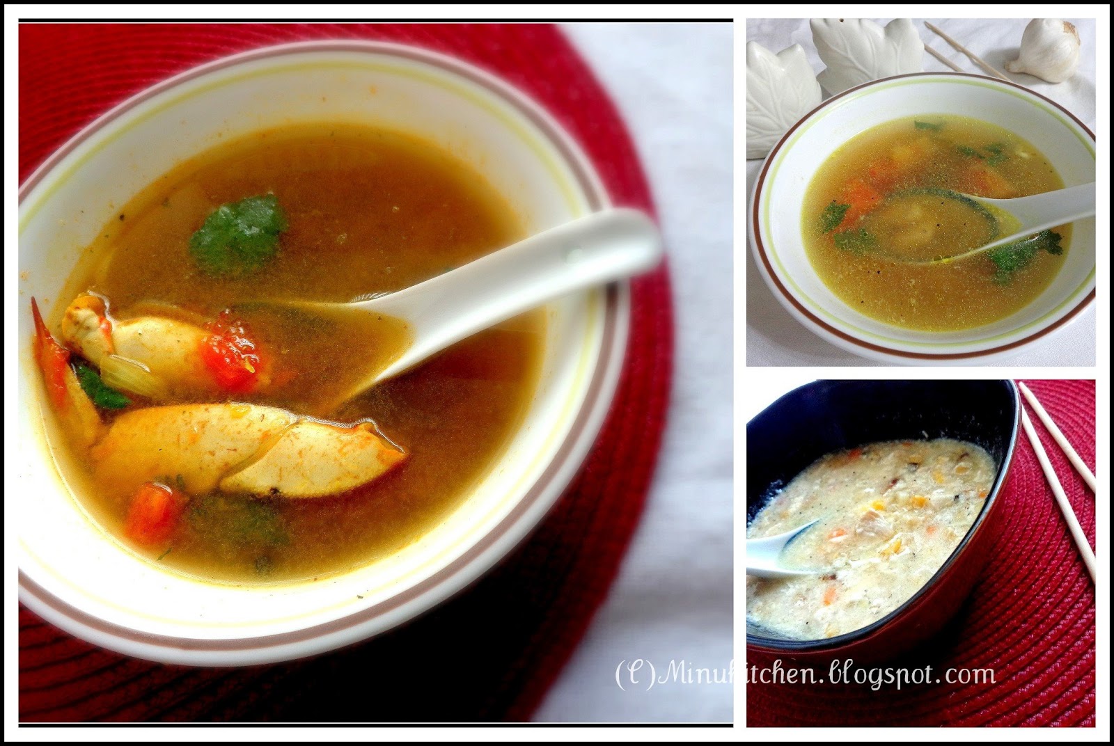 Non Vegetarian Soups Minu's Kitchen