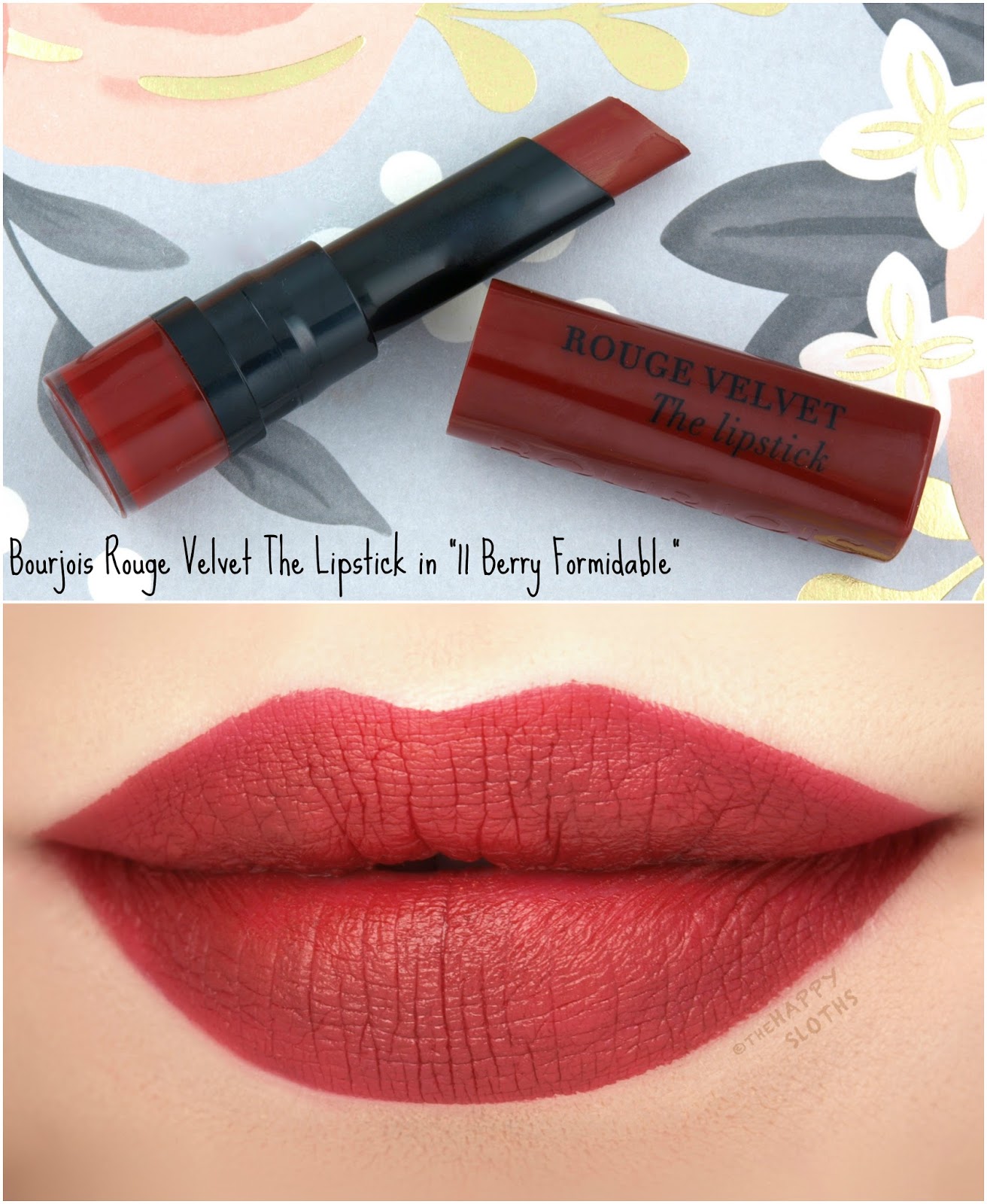 Bourjois | Rouge Velvet The Lipstick in "11 Berry Formidable": Review and Swatches