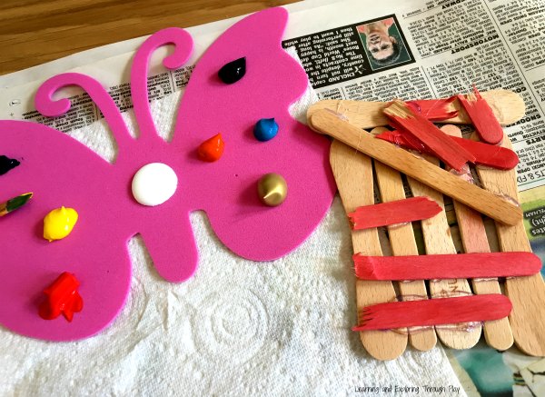 Recycled Popsicle Stick Fairy Door Craft