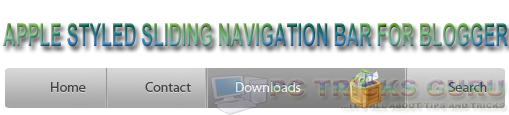 Add Apple Styled Sliding Navigation Bar In Blogger