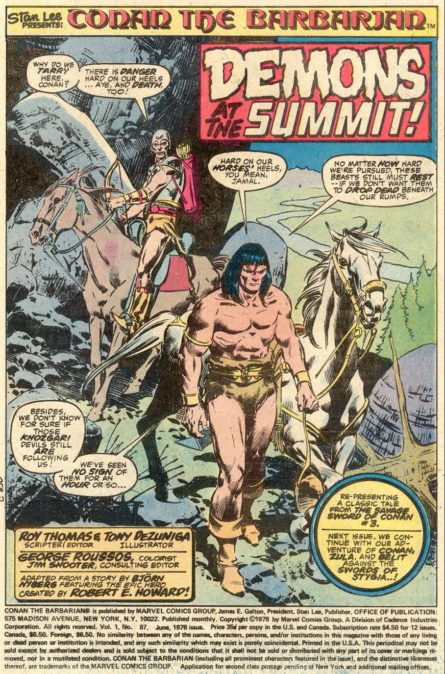 Read online Conan the Barbarian (1970) comic -  Issue #87 - 2
