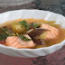 Sinigang Na Tiyan Ng Salmon (Salmon Belly Sour Soup) Recipe