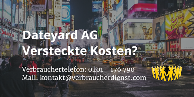 Dateyard AG  Versteckte Kosten