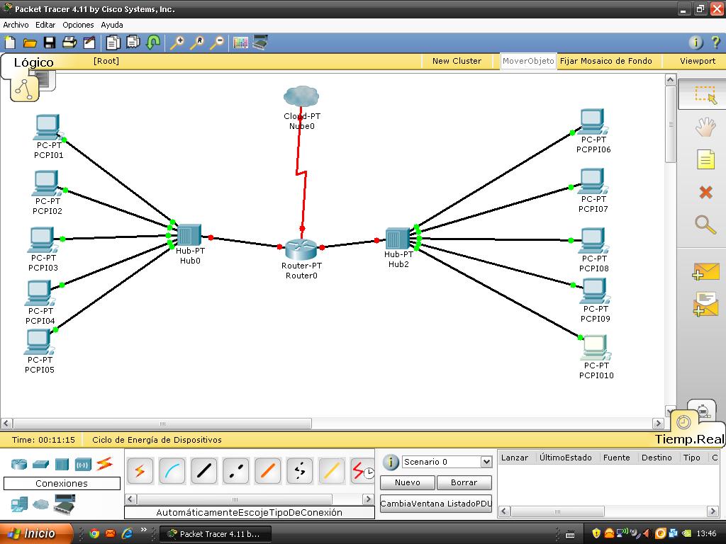 Pcpi practicas uso del packet tracer