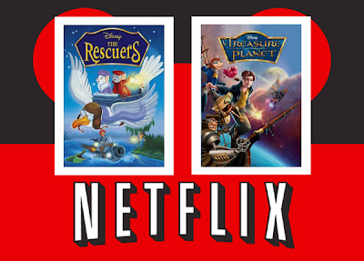 Netflix Treasure Planet Rescuers added addtions Disney stream