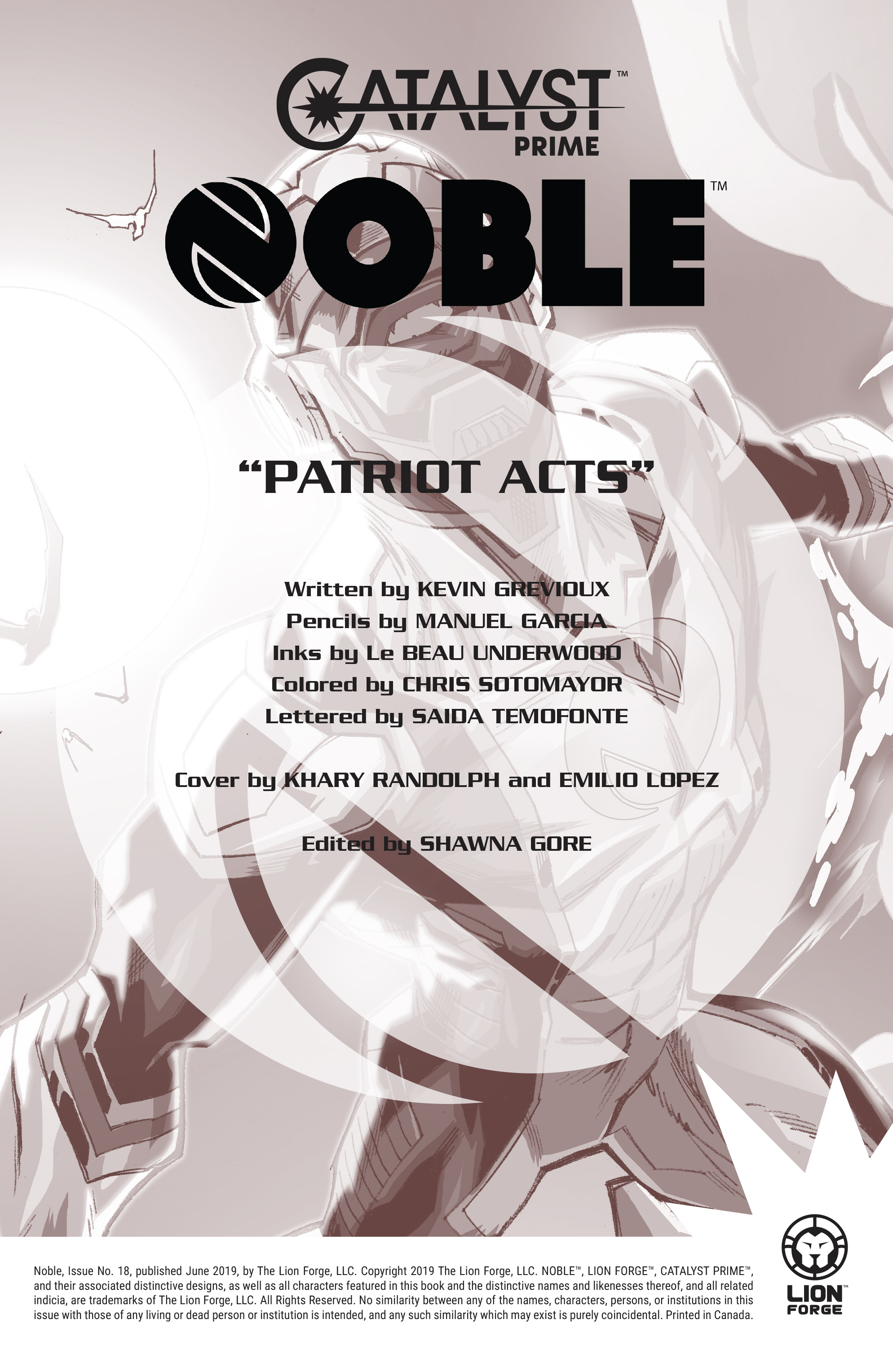Read online Noble comic -  Issue #18 - 2