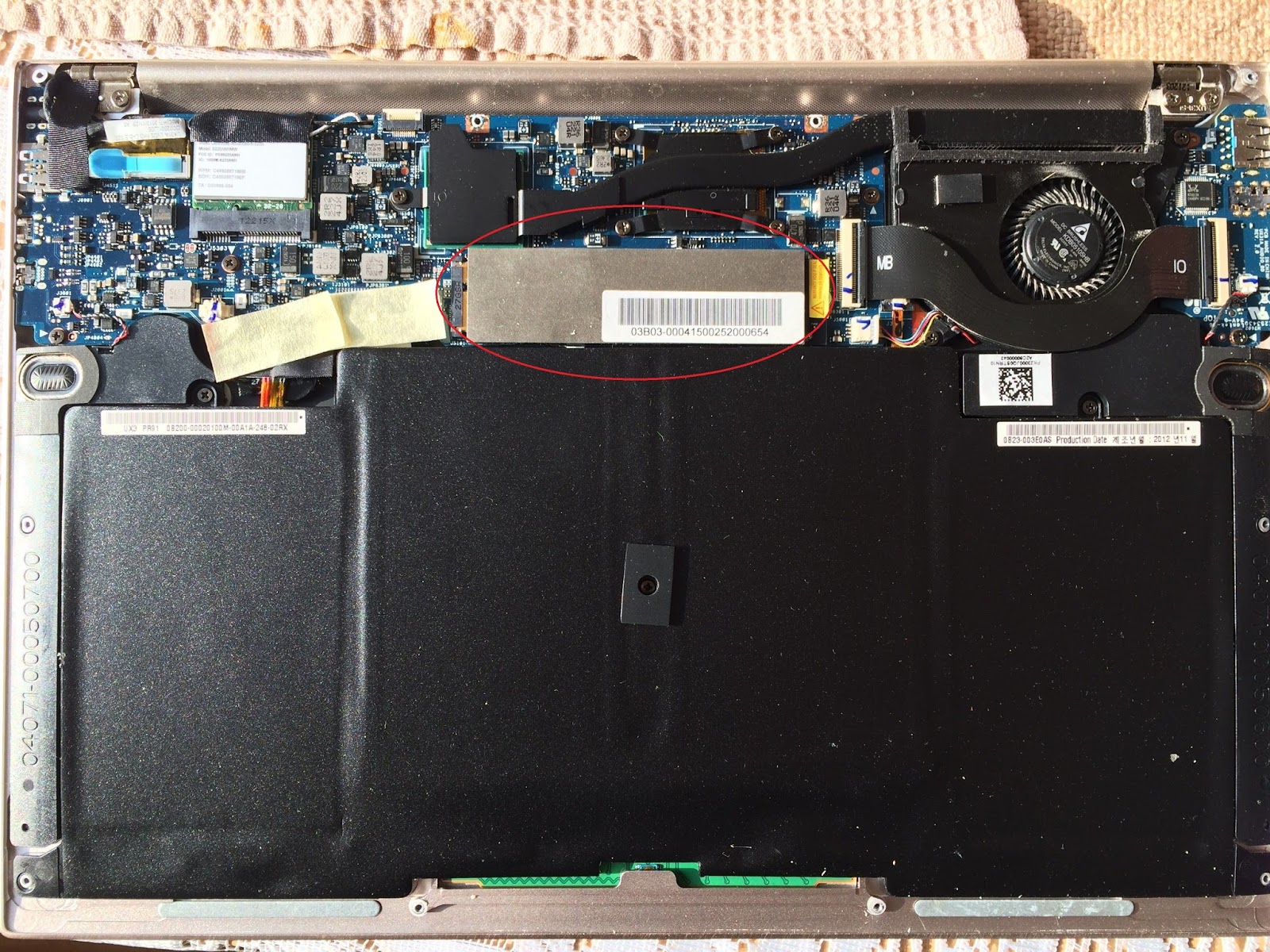 Leonid's notes: Replacing in Asus UX31A