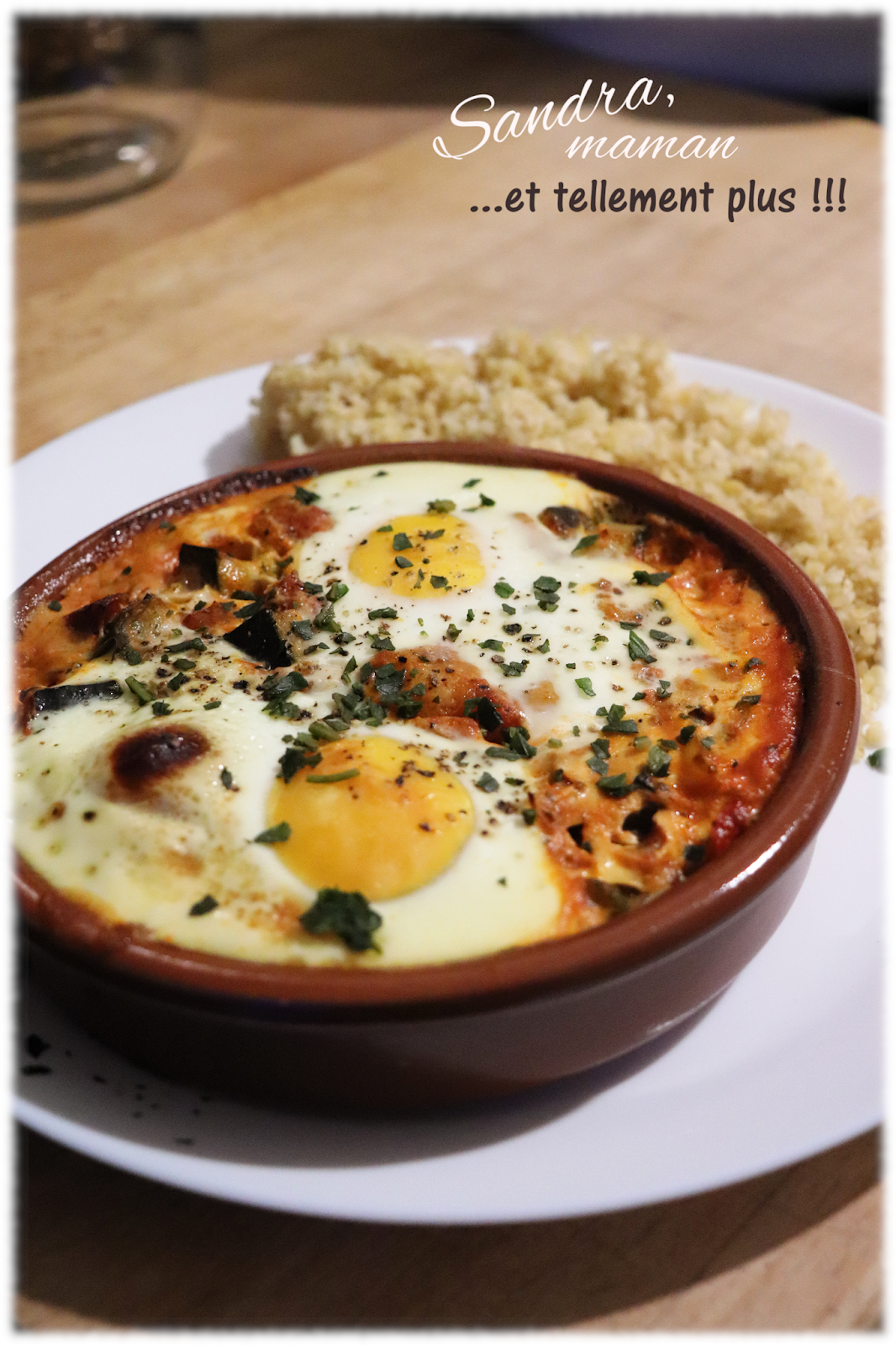 Œufs cocotte ratatouille chorizo