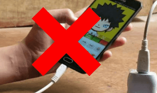 Do not use mobile during charging