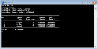Contoh Program Array pada Pascal