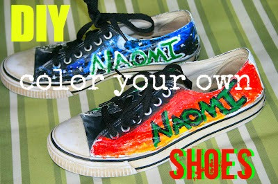 SusieQTpies Cafe: DIY Color Your Own Shoes {Crafty Teens}