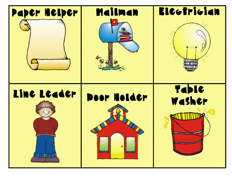 classroom jobs clip art free - photo #26