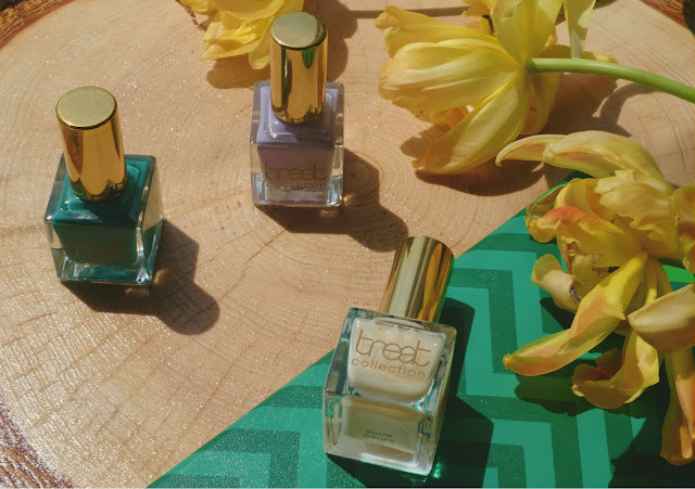 Treat Collection Nail Polishes: Laughing Out Loud, Outdoors, and Snow Drops Treat Collection Nail Polishes: Laughing Out Loud, Outdoors, and Snow Drops