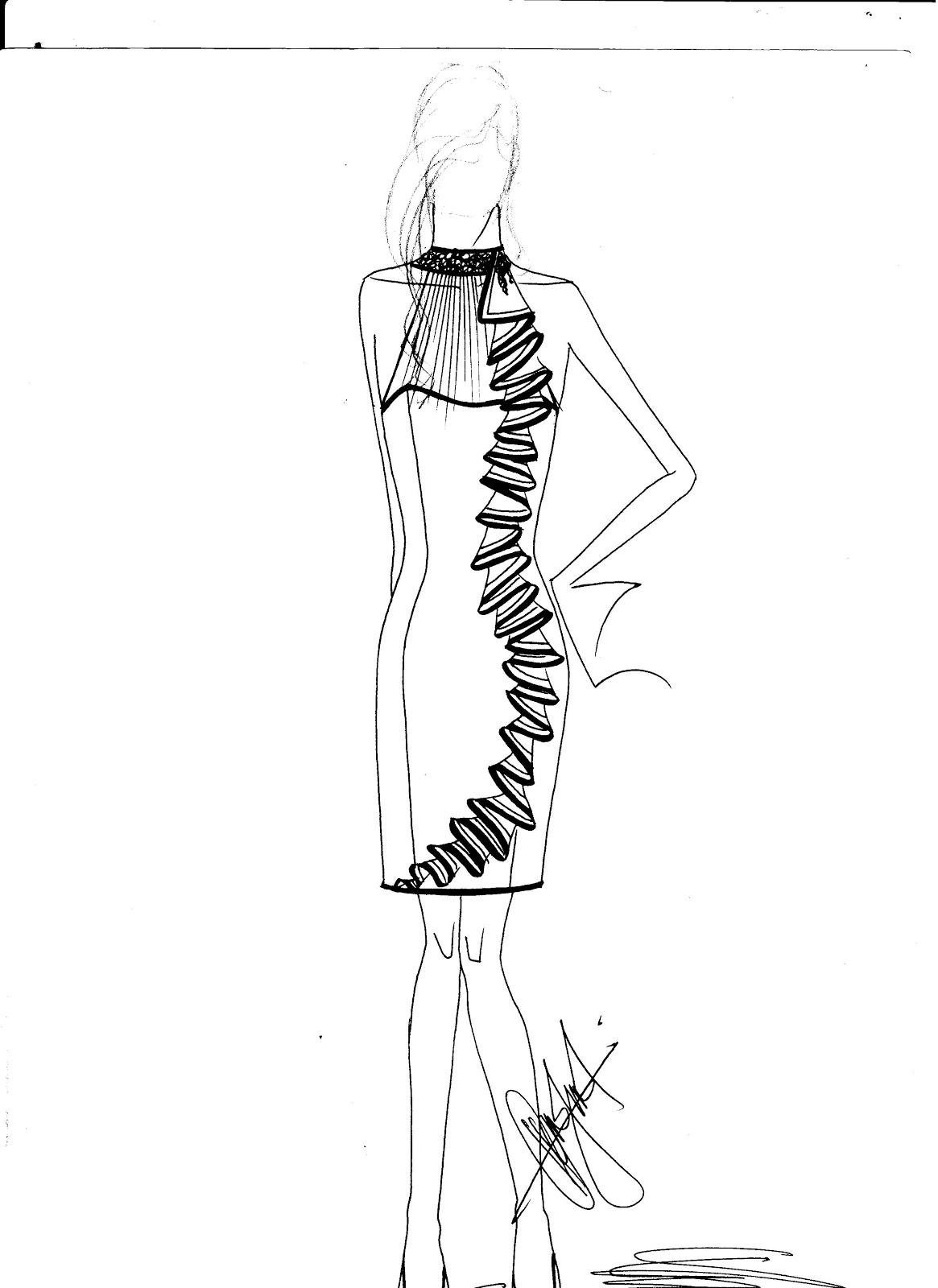 Hafiz's Fashion Sketching.... =) Fashion Sketches