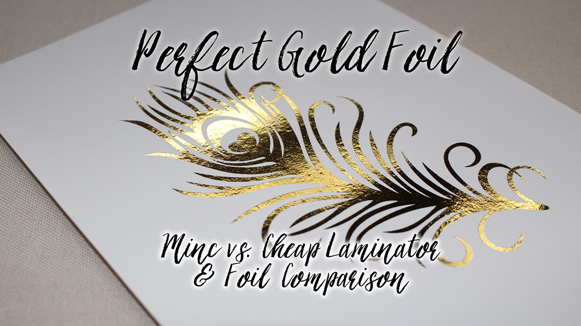 Seasickness dishonest grandmother Sophie Gallo Design Blog: Perfect Gold Foil! Minc Vs. Laminator