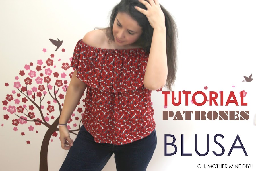 Diy patrones blusa mujer sin hombros