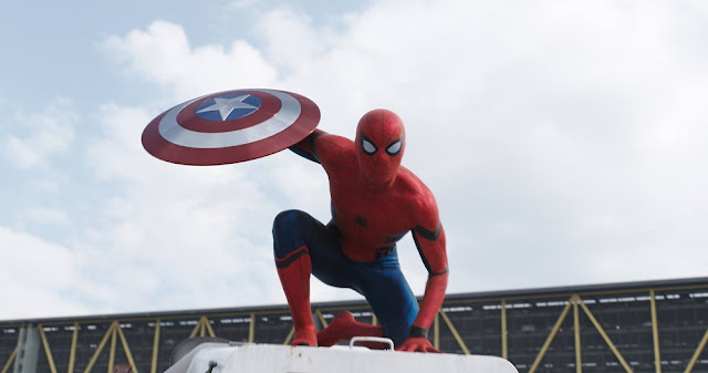 Underoos! Spider-Man is awesome here. spider man civil war still