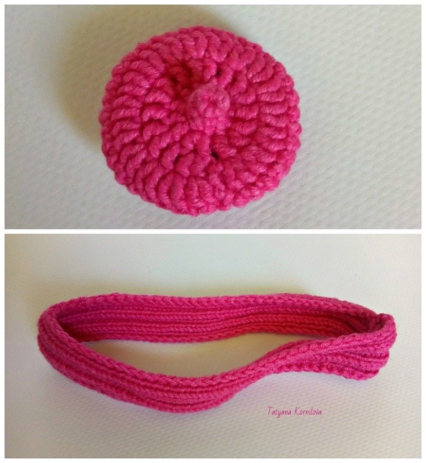 Вязаный беред и снуд для кошки амигуруми Вязаный беред и снуд для кошки амигуруми