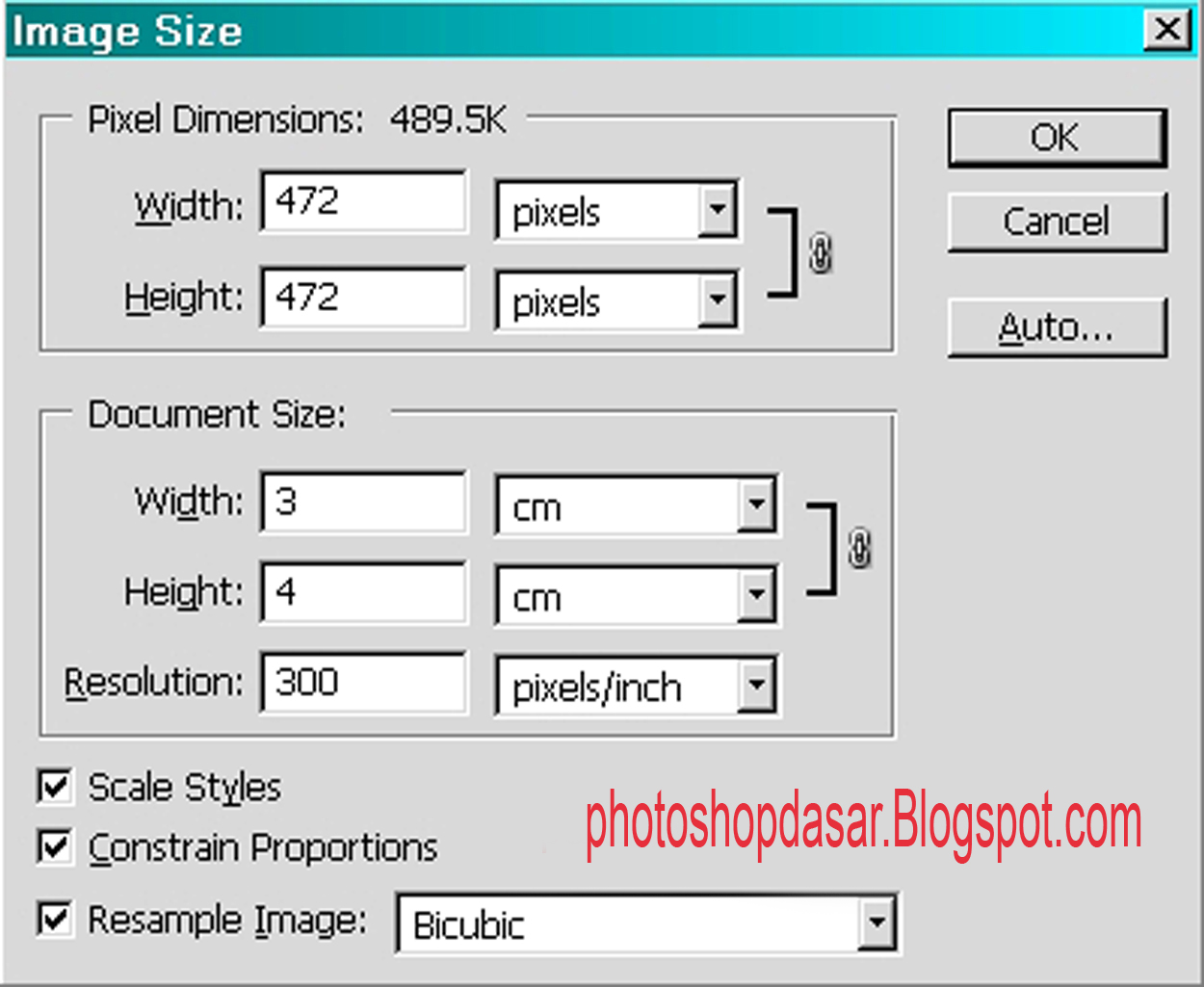 Resize Image To 4x6 Photoshop