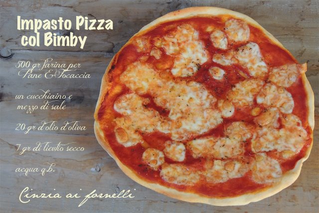 impasto pizza col bimby