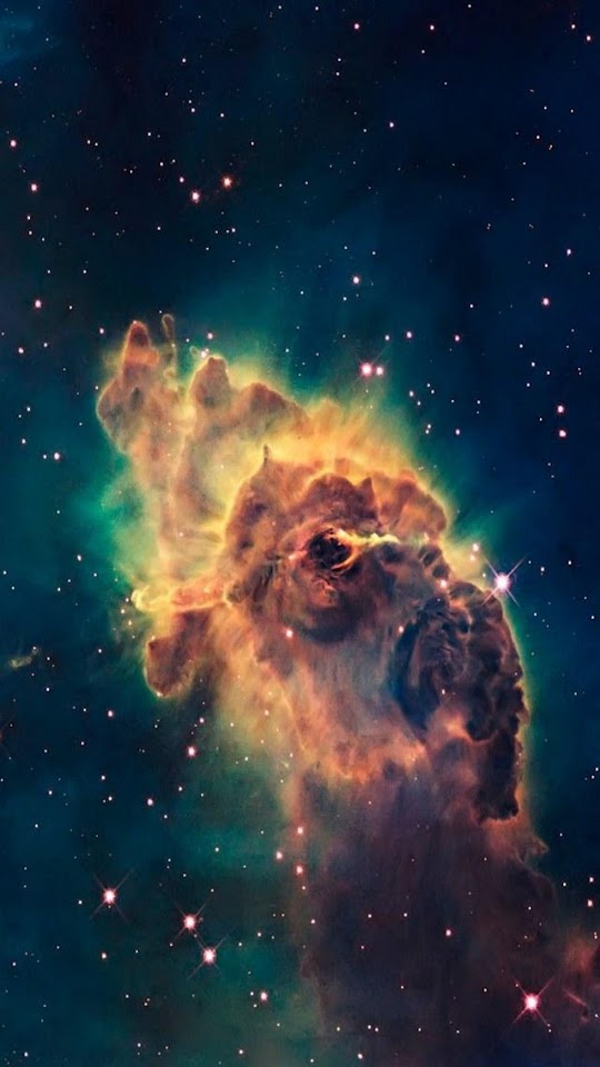   iOS 7 Brown Nebula   Android Best Wallpaper