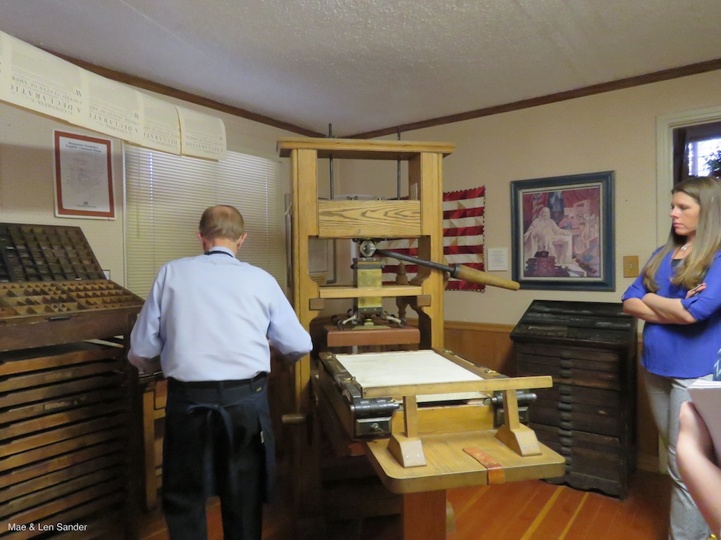 Mae's Food Blog The Crandall Historical Printing Museum