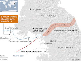 korea north south borders