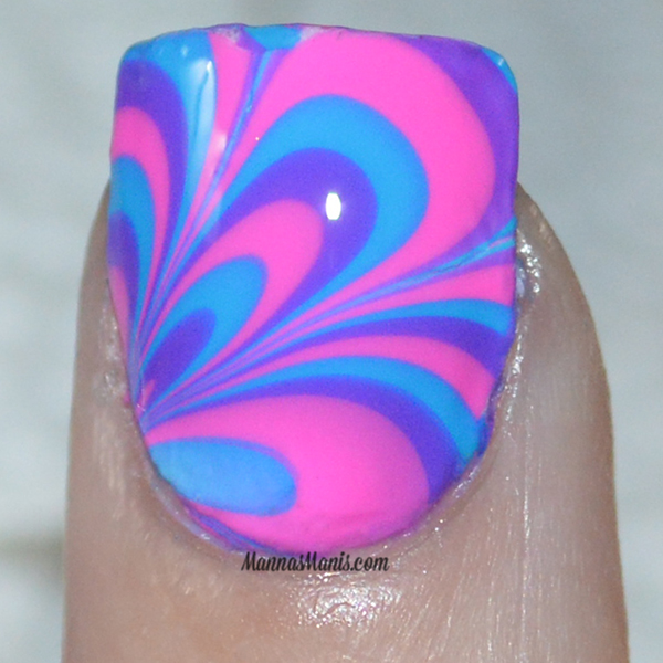 watermarble nail art tutorial