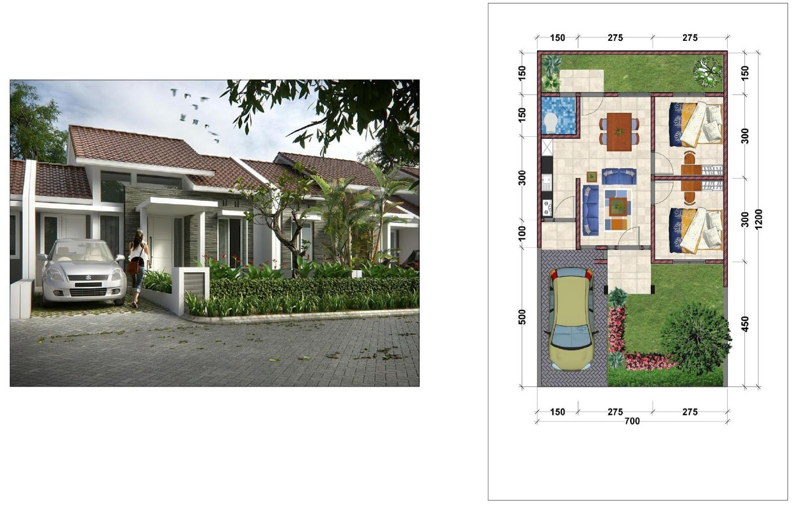 Desan Rumah Tipe 30 84 Jasa Desain Gambar Rumah Minimalis Online