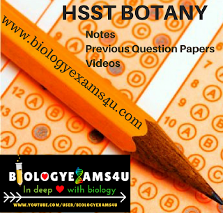 HSST Botany Question Paper with Answers