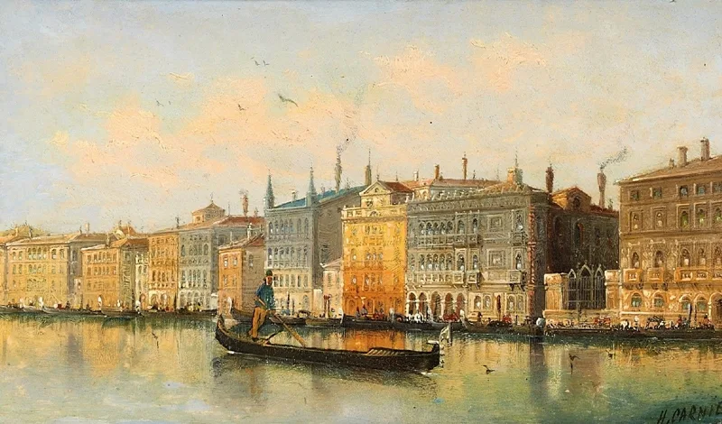 Karl Kaufmann 1843-1901 | Venetian Scene painter