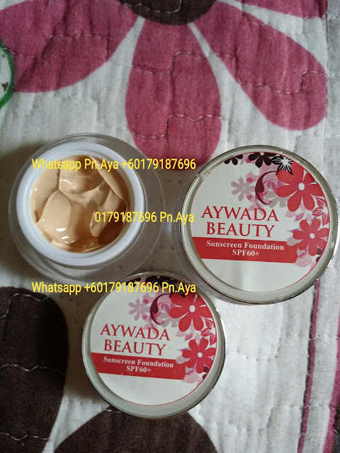 Aywada Beauty Sunscreen Foundation ialah merupakan bedak asas yang diperbuat daripada ekstrak cherry berkesan mengekalkan kelembapan pada kulit anda , anti oksidan tinggi serta mempercepatkan proses pemutihan wajah dengan selamat dan berkesan. Aywada Beauty Sunscreen Foundation nie mengandungi SPF 60 utk menghalang daripada kulit gelap.Selain itu bedak asas nie jg membantu menutup cela,jeragat,jerawat dan parut di samping menjadikan kulit lebih cantik dan berseri. ANDA TIDAK PERLU MENGGUNAKAN BEDAK,CUKUP DENGAN MENCALIT AYWADA BEAUTY SUNSCREEN FOUNDATION SAHAJA!MUDAH,RINGKAS DAN MENJIMATKAN!!! Sebekas boleh tahan2-3 bulan & harga sangat murah!semakin berpeluh kulit lebih nampak gebuuuu!Tunggu apa lagi Jom la order sekarang!. HARGA: 1 PCS 10 GRAM RM40 S/M..RM45 S/S..FREE POSLAJU 1 PCS 5 GRAM RM25 S/M..RM30 S/S..FREE POSLAJU WHATSAPP 0179187696 #aywadabeauty #sunscreenfoundation #foundationspf60 #aywadabeautyfoundation #sayajualfoundation #bazarpaknil #bazaarpaknil #sayajualkrimspf #sayajualkrim #readystockmalaysia #produkartismalaysia #produkkecantikanmalaysia #bazarpaknil #bazaarpaknil #produkkecantikkan #dropshipagenmalaysia #dropship #agendropship #produkdropship #dropshipmalaysia #malaysia #instashopmalaysia #sayajual #visitmyig #visitmyigmalaysia #sayajualmurah #readystockmalaysia