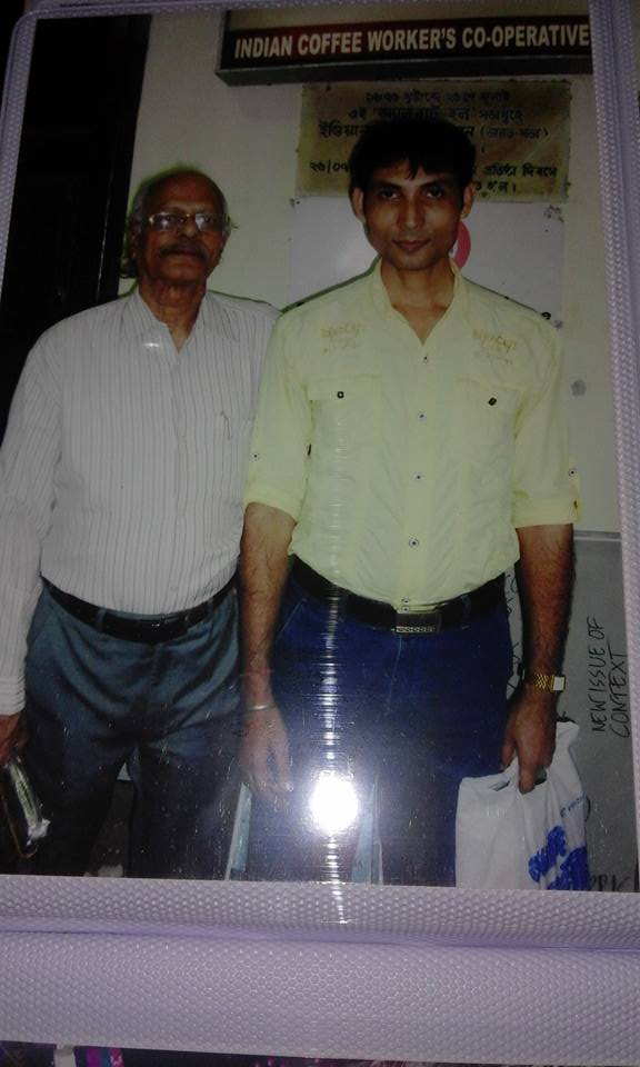 Dr Kumar Bishnu Dey ( right ) with Subimal Basak
