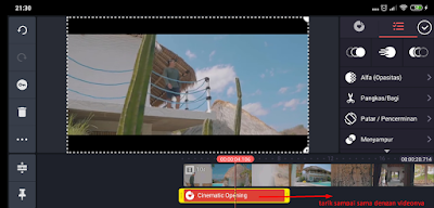 Cara Membuat Cinematic Bar Pada Video di Kinemaster Android