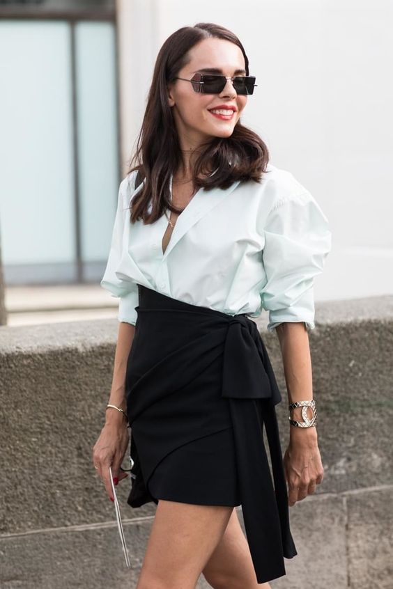 street outfit to inspire _ mini skirt - DIMANCHE