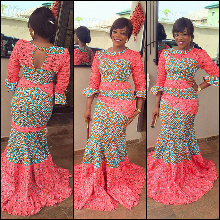 aso ebi bella lace skirt and blouse