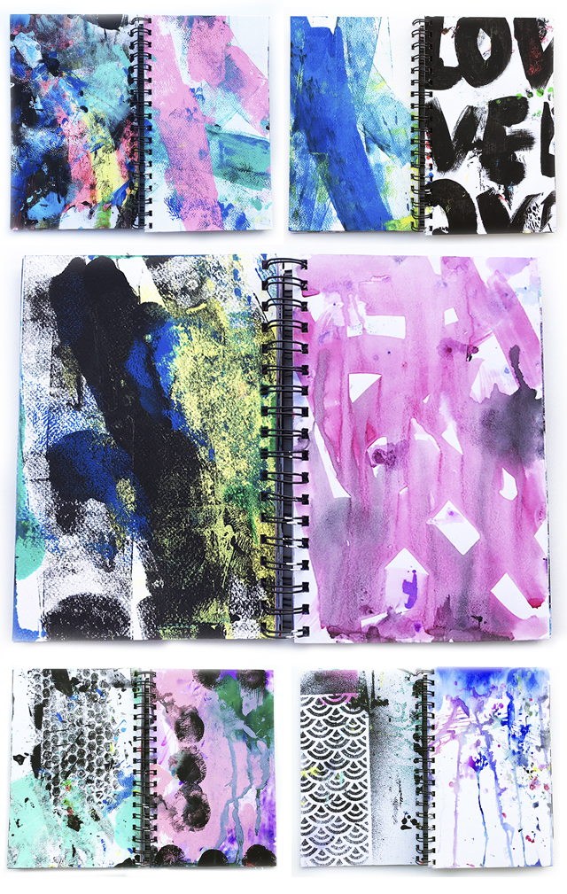 a peek inside my art journal: prepping those pages