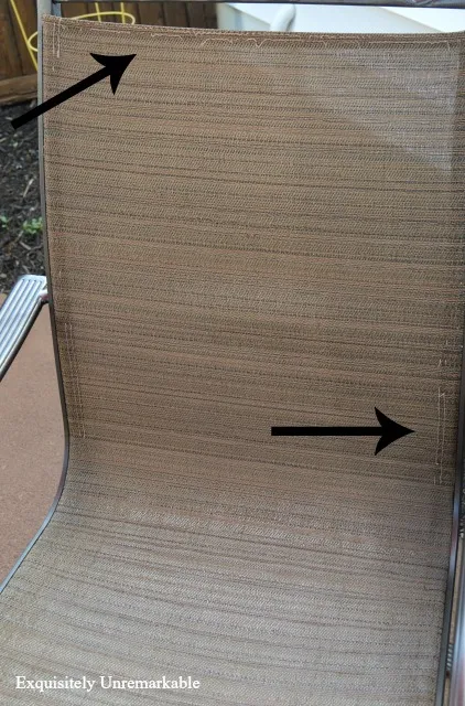 Torn Slings On Patio Furniture