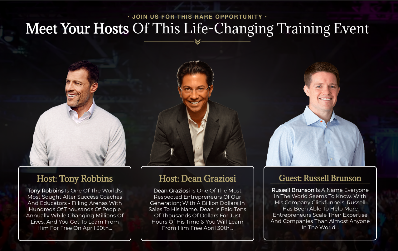 kbb method tony robbins dean