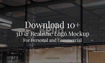Download 10+ 3D & Realistic Logo Mockup PSD Gratis