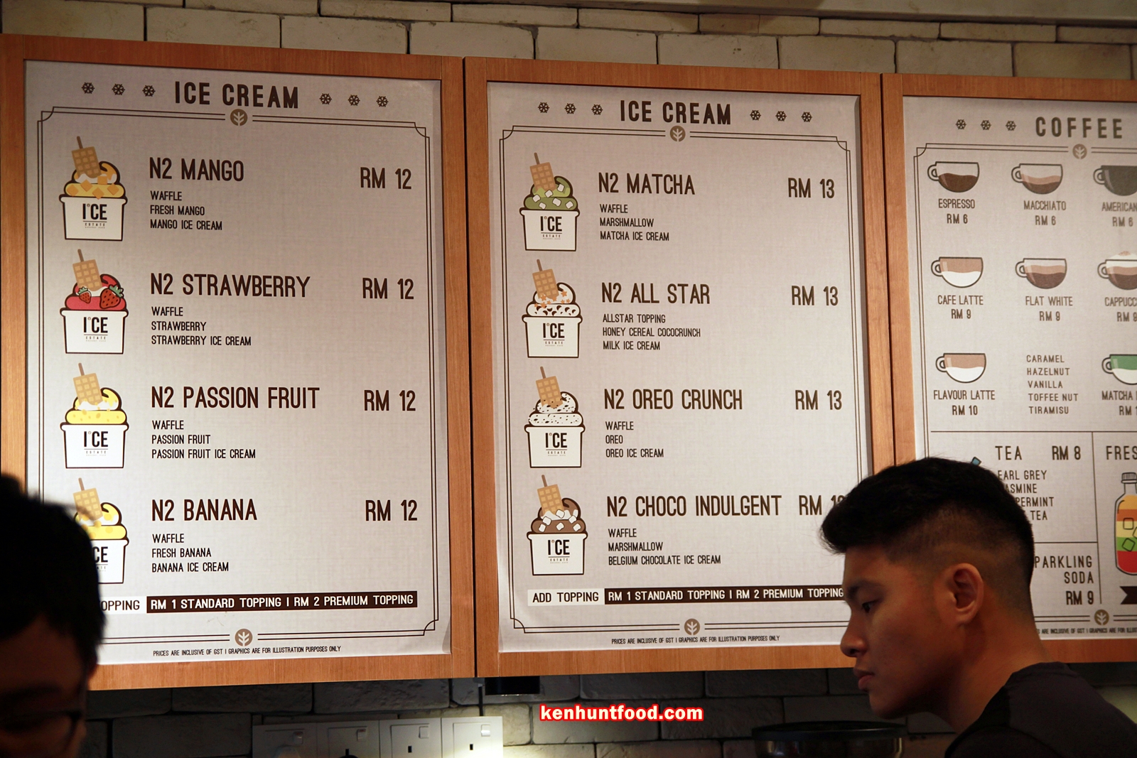 KEN HUNTS FOOD Ice Estate Ice Cream Cafe Victoria Street, Penang.