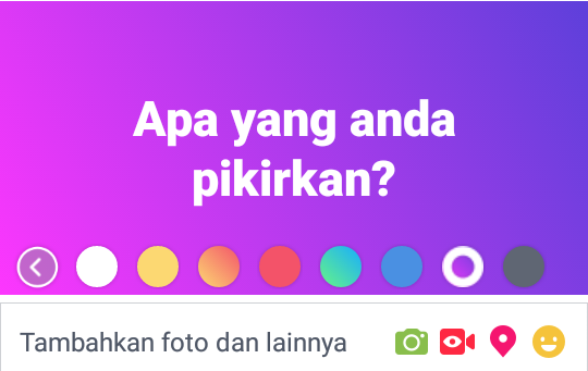 Ternyata Begini Cara Membuat Status Facebook Dengan Backgroud Warna Warni Ternyata Begini Cara Membuat Status Facebook Dengan Backgroud Warna Warni