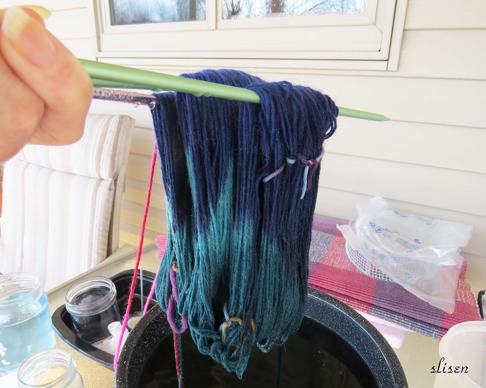 Slisen's Happy Place Dip Dyed Variegated Yarn