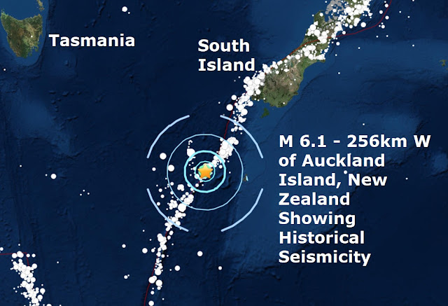 A mag 6.1 - off the east coast of Honshu, Japan & New Zealand Naamloos