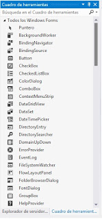 Cuadro de herramientas Visual Studio
